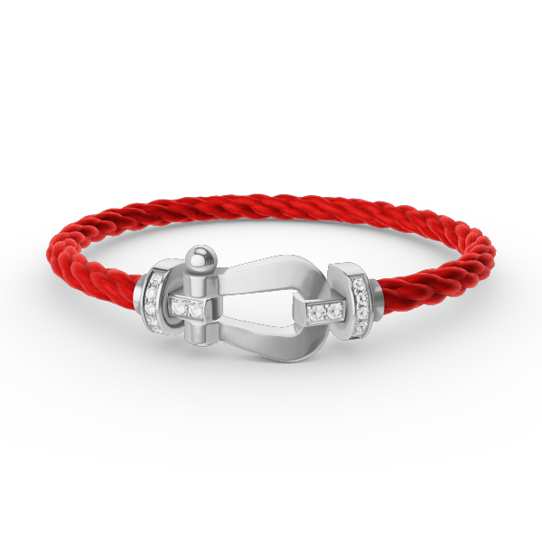[Mystic]FORCE LARGE HORSESHOE HALF DIAMOND BRACELET SILVER